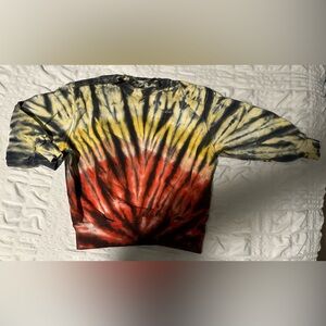 Molo Tie-Dye Sweatshirt with Red, Yellow, and Black